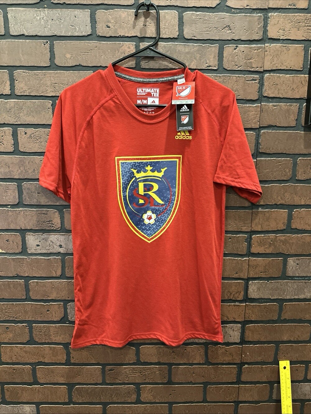 Real Salt Lake RSL Adidas MLS Red Ultimate Tee Short Sleeve T-Shirt Soccer
